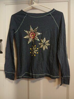 Cat & Jack L 10/12 Girls Blue Shirt